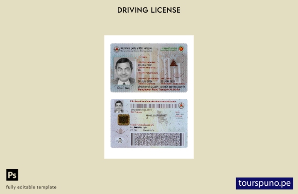 listo para imprimir plantilla actual de licencia de conducir de motor no profesi